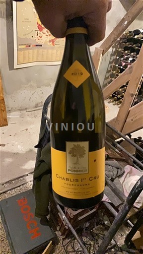 Vina Blanc sec Fourchaume Domaine Pommier 2019 Francija Burgundija Chablis AOC Premier Cru