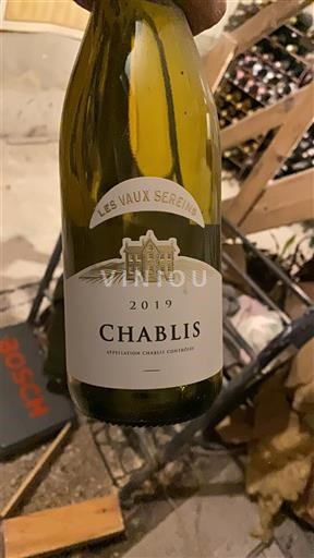 Vina Blanc sec Les Vaux Sereins 2019 Francija Burgundija Chablis AOC