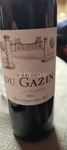 Bordeaux Canon-Fronsac Château Gazin 2022