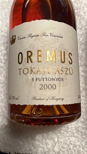 Tokaj No especificado Oremus 5 Puttonyos 2000