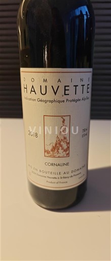 Provence, hạ lưu Rhône, Corse Không được chỉ định Domaine Hauvette Cornaline 2018