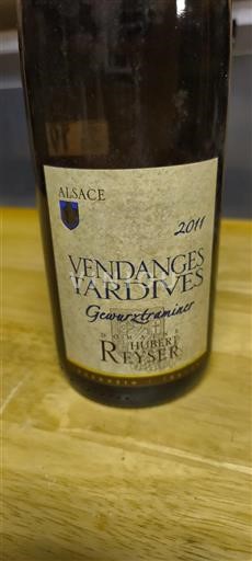 Alsácia Vendanges Tardives Domaine Hubert Reyser Gewurztraminer Vendanges Tardives 2011