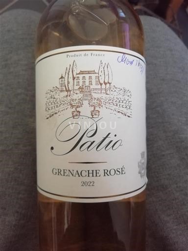 Languedoc ja Roussillon Pays d'Oc Patio Grenache Rosé 2022