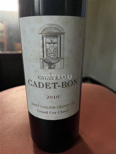 Bordeaux Saint-Émilion Grand Cru Château Cadet-Bon 2010