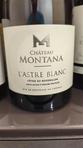 Roussillon Côtes du Roussillon Château Montana L'Astre Blanc 2022