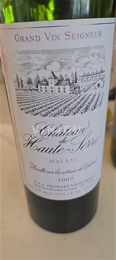 Tây Nam Cahors Château Haute-Serre Grand Vin Seigneur 2007