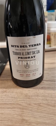 Catalonia Priorat Terroir Al Límit Soc. Lda Dits del Terra 2022
