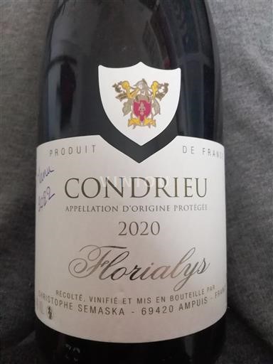 Rhône Valley Condrieu Christophe Semaska Florialys 2020