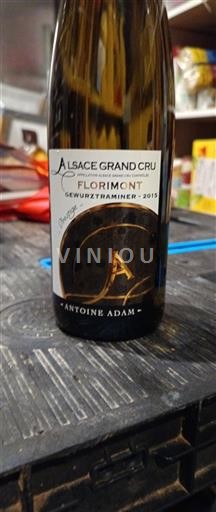 Elsass Nicht spezifiziert Grand Cru Antoine Adam 2015