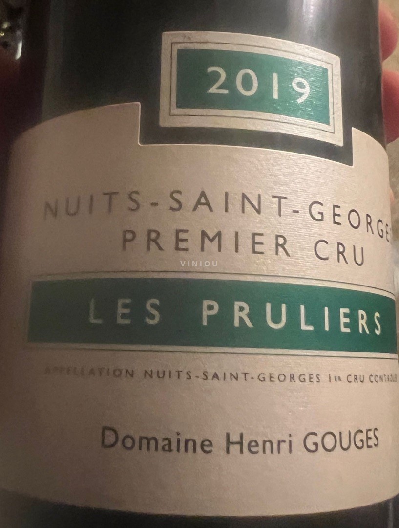 Borgoña Nuits-Saint-Georges Premier Cru Domaine Henri Gouges Les pruliers 2019
