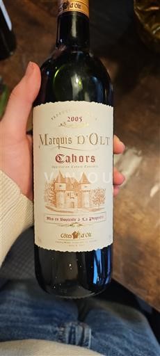 Sydväst Cahors Marquis d'Olt 2005