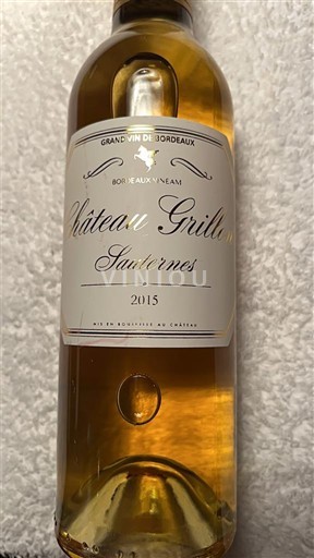 Bordéus Sauternes Château Grillon 2015