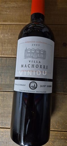 Burdeos Bordeaux superior Villa Machorre 2005