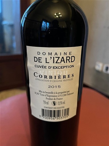 Langvedok Corbières Domaine L'Izard d'Exception 2015