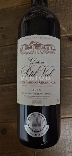Burdeos Saint-Émilion Gran Cru Grand Cru Château Petit Val 2010