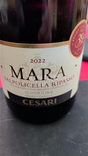 Vénétie Valpolicella Ripasso CESARI MARA 2022