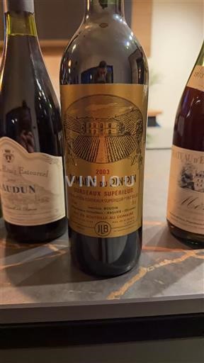 Bordeaux Bordeaux Supérieur Domaine Pin-Pin 2003