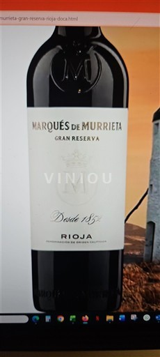 La Rioja Rioja Marqués de Murrieta Gran Reserva 2016