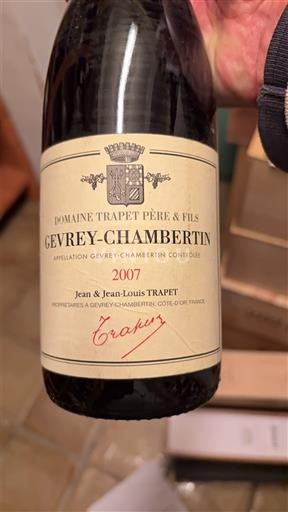 Bourgogne Gevrey-chambertin Domaine Trapet Père & Fils 2007