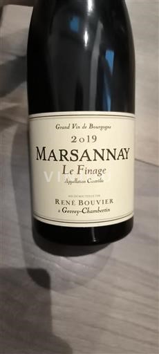 Borgonha Marsannay René Bouvier Le Finage 2019