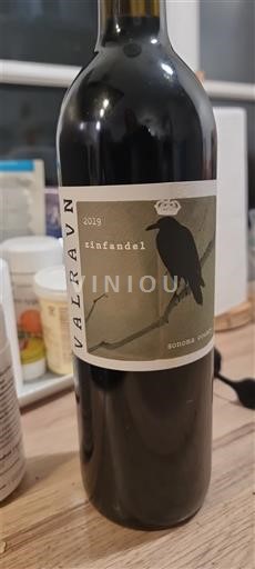 Vùng trồng nho được cấp phép California Bờ biển Sonoma Valravn Zinfandel 2019