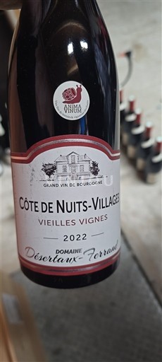 Borgoña Côte de Nuits Villages Domaine Sertaux-Ferrand Vieilles Vignes 2022