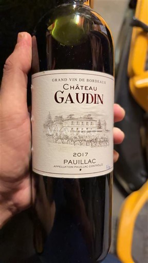 Bordeaux Pauillac Château Gaudin 2017