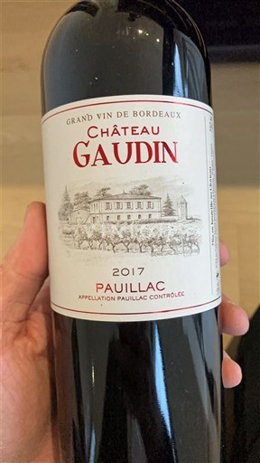 Bordeaux Pauillac Château Gaudin 2017