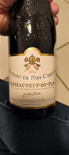 Valle del Ródano Châteauneuf-du-Pape. Domaine Père Caboche 2016
