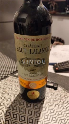 Bordeaux Blaye-Côtes-de-Bordeaux Château Haut Lalande 2017
