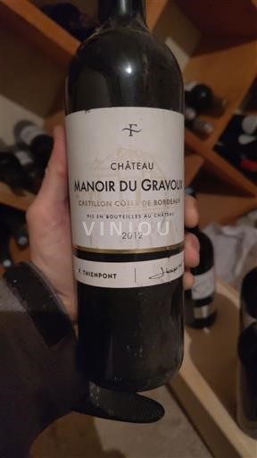 Bordeaux Castillon-côtes-de-bordeaux Château Manoir du Gravoux 2012