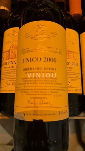 Castilië en León Ribera del Duero Vega Sicilia Gran Reserva Único 2006
