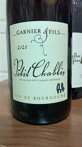 Vinos Blanc sec Garnier & Fils 2021 Francia Borgoña Petit-chablis AOC