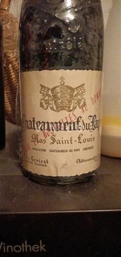 Rhônevallei Châteauneuf-du-Pape Mas Saint-Louis 1982
