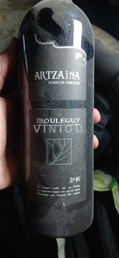 Tây Nam Irouléguy Domaine Ameztia Artzaina 2016