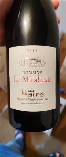 Vallée du Rhône Vinsobres Domaine Le Mirabeau 2019