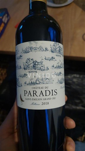 Burdeos Saint-Émilion Gran Cru Grand Cru Château Paradis 2018