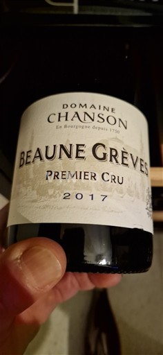 Bourgogne Beaune Premier Cru Domaine Chanson Beaune Grèves 2017