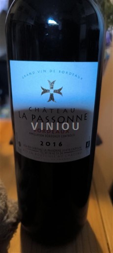 Bordeaux Château La Passonne 2016