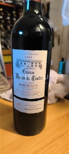 Burdeos Bordeaux Moulin de Cholat 2008