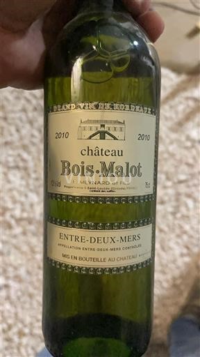 Bordeaux Entre-deux-mers Château Bois-Malot 2010