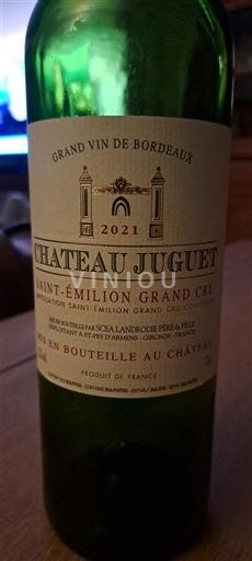 Bordeaux Saint-Émilion Grand Cru Grand Cru Château Juguet 2021