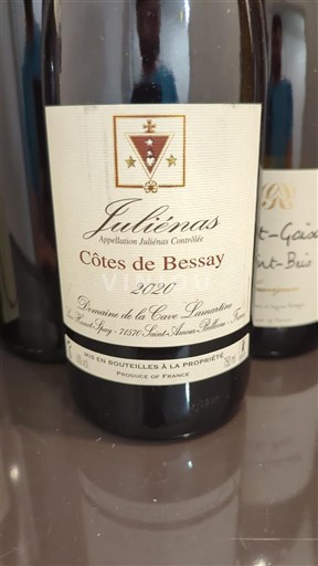 Beaujolais Juliénas Domaine La Cave Lamartine Côtes de Bessay 2020