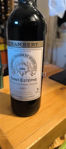 Bordeaux Saint-Estèphe Château Chambert-Marbuzet 2006