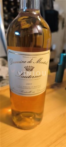 Bordéus Sauternes Domaine Montaut 2007