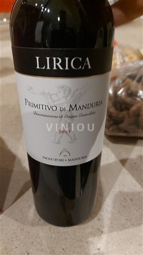 Puglia Primitivo di Manduria Produttori di Manduria Lirica 2023