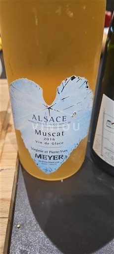 Alsácia Virginie et Pierre-Yves Meyer Vin de Glace Muscat 2016