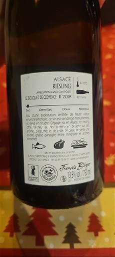 Alsácia Francis Bléger Le Bouquet de Clémence 2019