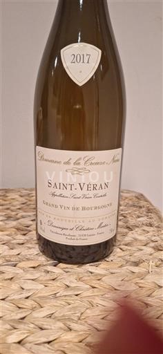 Bourgogne Saint-Véran Domaine La Creuze Noire 2017