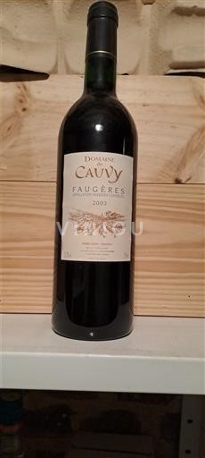 Langvedok Faugères Domaine Cauvy 2003